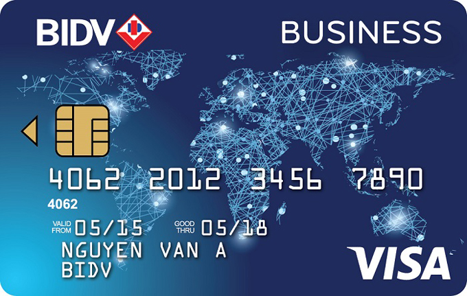 Thẻ tín dụng BIDV Visa Business dành cho khách hàng doanh nghiệp